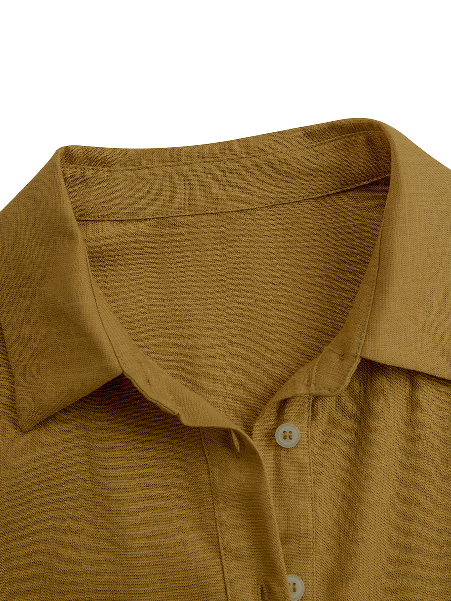 Esmeralda — Abito camicia in lino