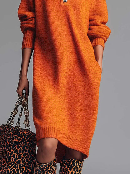 Luisa — Abito midi in maglia