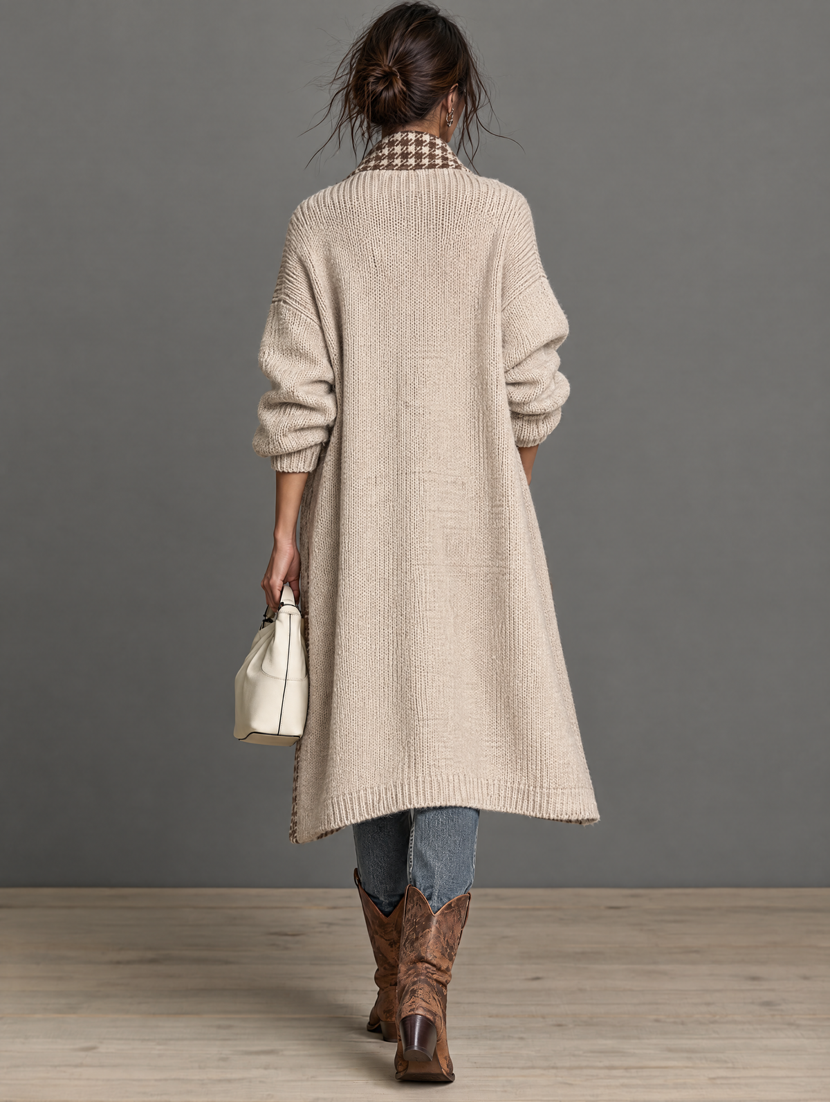 Melinda — Cardigan con revers