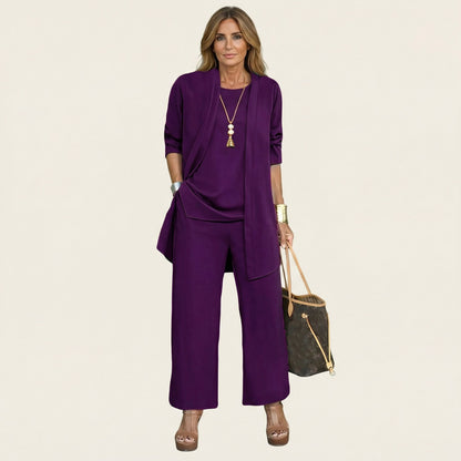 Violetta — Completo tre pezzi dalle linee minimaliste