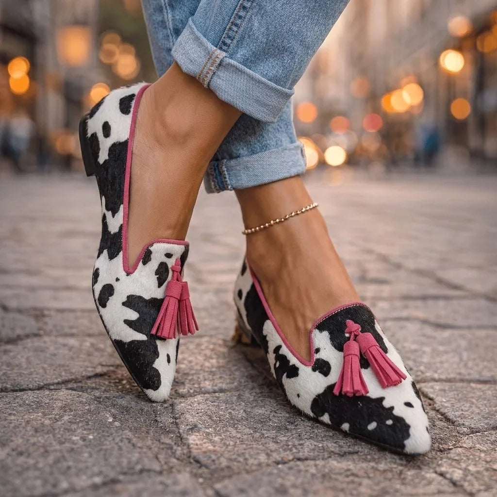 Ondina — Ballerine a punta con nappine