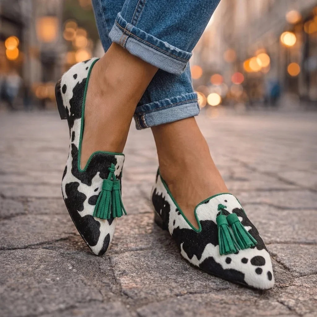 Ondina — Ballerine a punta con nappine