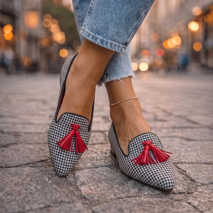 Liviana — Ballerine a punta con stampa leopardo