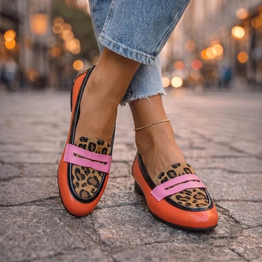 Rosalba — Mocassini con stampa leopardo