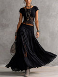 Chiara — Completo con top in pizzo e gonna fluida