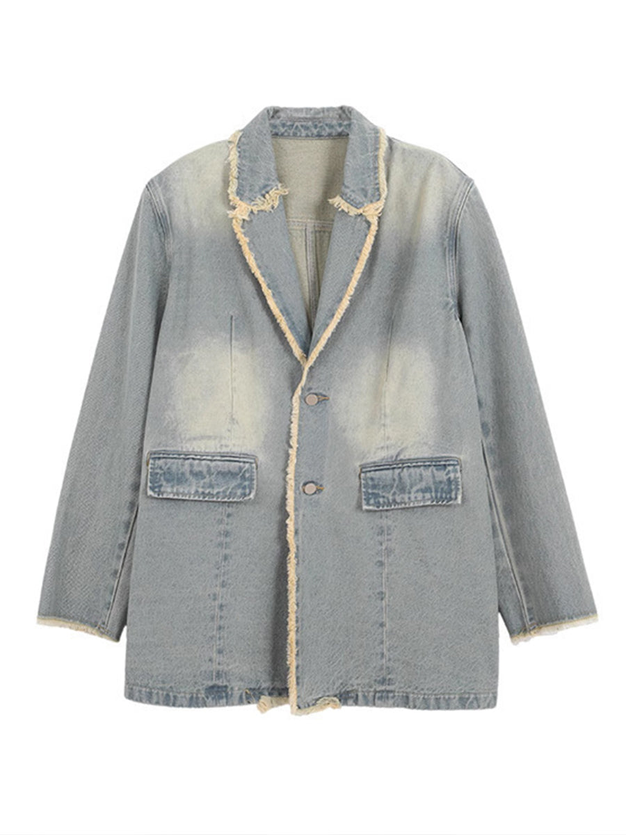 Diana — Giacca blazer oversize con bordi vivi