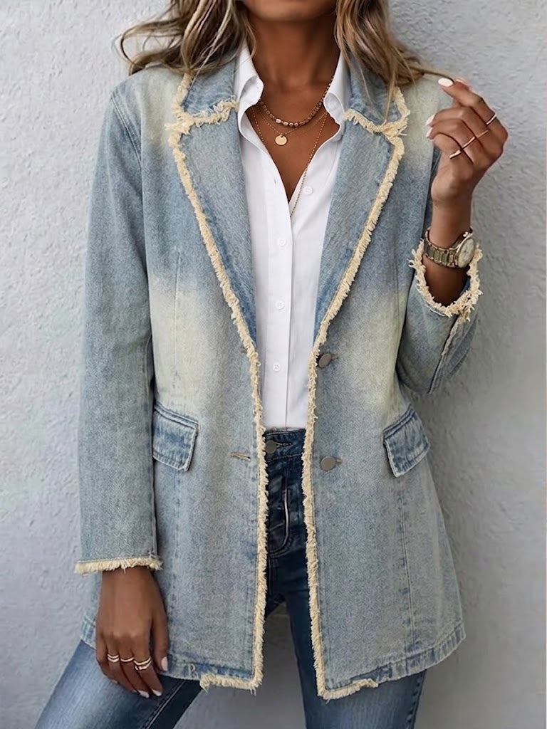 Diana — Giacca blazer oversize con bordi vivi