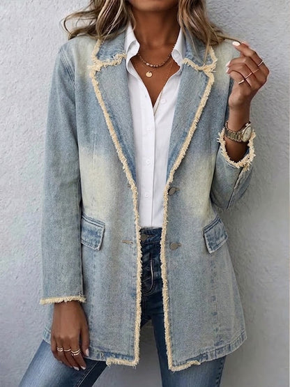 Diana — Giacca blazer oversize con bordi vivi