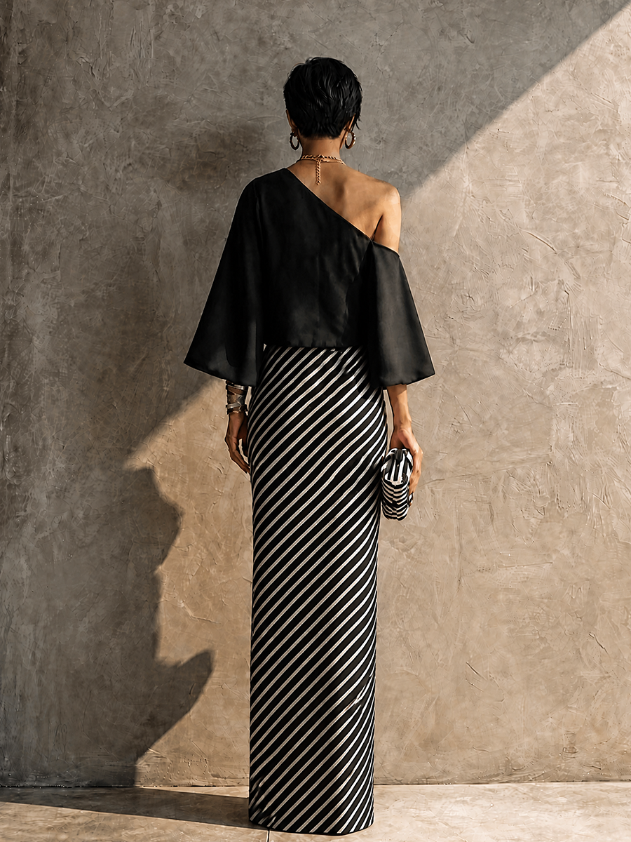Giovanna — Abito in maglia a righe
