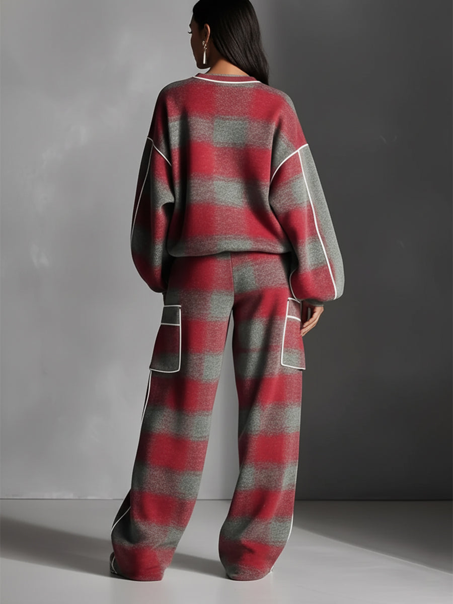 Carlotta — Completo due pezzi in cotone color block