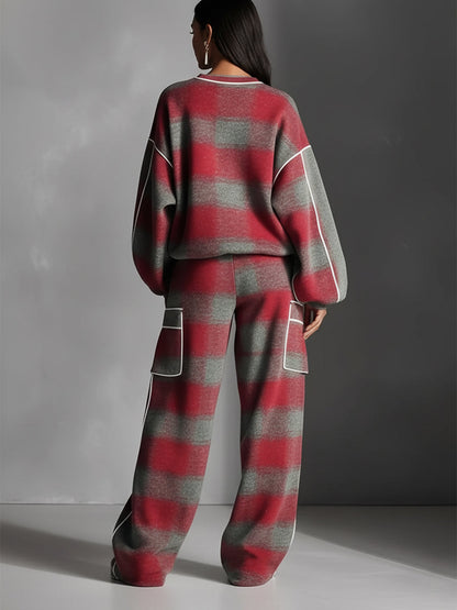 Carlotta — Completo due pezzi in cotone color block